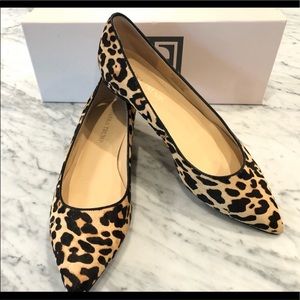 Ivanka Trump Chic Leopard Calf Hair Flats